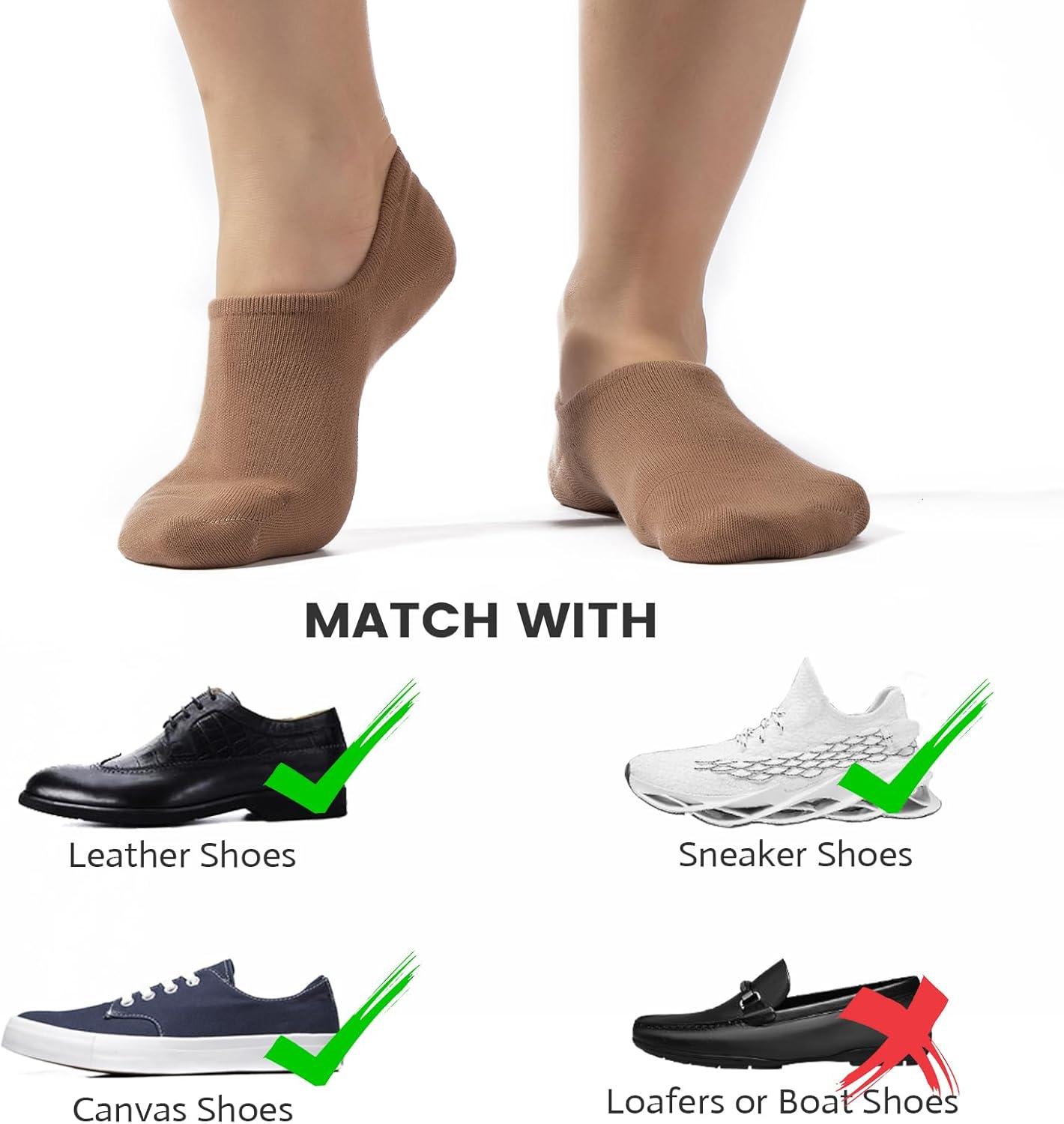 imageIDEGG No Show Socks Men Low Cut Ankle Short Socks for Men Casual Athletic Socks with NonSlip GripColor B8 Pairs 8colors Colored a