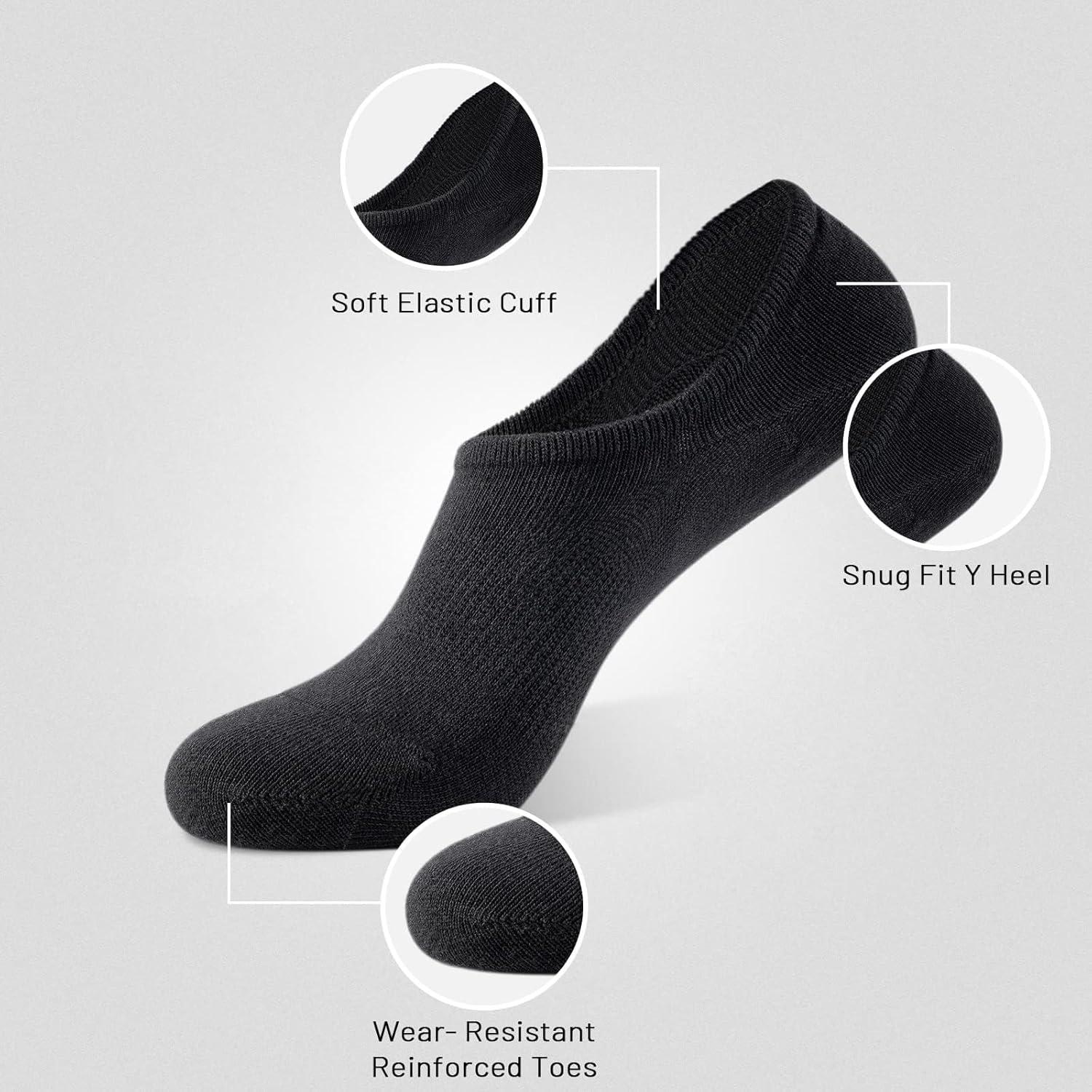 imageIDEGG No Show Socks Men Low Cut Ankle Short Socks for Men Casual Athletic Socks with NonSlip GripColor B8 Pairs 8colors Colored a