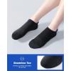 imageIDEGG 8 Pairs Ankle Performance Athletic Running Socks Low Cut Sports Tab Socks for Women and MenBlack