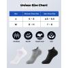 imageIDEGG 8 Pairs Ankle Performance Athletic Running Socks Low Cut Sports Tab Socks for Women and MenBlack
