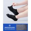 imageIDEGG 8 Pairs Ankle Performance Athletic Running Socks Low Cut Sports Tab Socks for Women and MenBlack