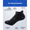 imageIDEGG 8 Pairs Ankle Performance Athletic Running Socks Low Cut Sports Tab Socks for Women and MenBlack