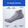 imageIDEGG 8 Pairs Ankle Performance Athletic Running Socks Low Cut Sports Tab Socks for Women and MenGrey