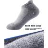 imageIDEGG 8 Pairs Ankle Performance Athletic Running Socks Low Cut Sports Tab Socks for Women and MenGrey