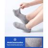 imageIDEGG 8 Pairs Ankle Performance Athletic Running Socks Low Cut Sports Tab Socks for Women and MenGrey