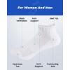 imageIDEGG 8 Pairs Ankle Performance Athletic Running Socks Low Cut Sports Tab Socks for Women and MenWhite