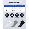 imageIDEGG 8 Pairs Ankle Performance Athletic Running Socks Low Cut Sports Tab Socks for Women and MenWhite