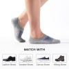 imageIDEGG No Show Socks Men Low Cut Ankle Short Socks for Men Casual Athletic Socks with NonSlip GripColor M8 Pairs8 Mesh Grey