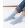 imageIDEGG Womens Crew Socks Soft Cotton Athletic Running Casual Dress Socks Above Ankle Crew SocksC6 Pairsgreen dark Red blue purple offwhite light Brown