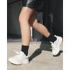 imageIDEGG Womens Crew Socks Soft Cotton Athletic Running Casual Dress Socks Above Ankle Crew SocksF6 Pairs Black white grey dark Grey army Green navy Blue 