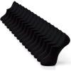 imageIDEGG No Show Socks Men Low Cut Ankle Short Socks for Men Casual Athletic Socks with NonSlip GripColor B8 Pairs Pure Black
