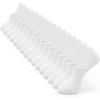 imageIDEGG No Show Socks Men Low Cut Ankle Short Socks for Men Casual Athletic Socks with NonSlip GripColor B8 Pairs Pure White