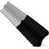 imageIDEGG No Show Socks Women 10 Pairs Low Cut AntiSlid Novelty Athletic Casual Invisible Liner SocksColor C  10 Pairs  5 Pairs Gray5 Pairs Black