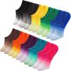 imageIDEGG No Show Socks Women 10 Pairs Low Cut AntiSlid Novelty Athletic Casual Invisible Liner SocksColor L  10 Pairs  10 Colors