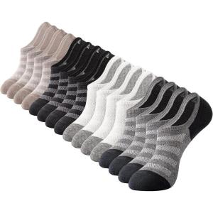 imageIDEGG No Show Socks Men Low Cut Ankle Short Socks for Men Casual Athletic Socks with NonSlip GripColor G  8 Pairs4 Colors