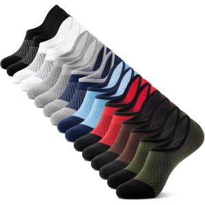 imageIDEGG No Show Socks Men Low Cut Ankle Short Socks for Men Casual Athletic Socks with NonSlip GripColor P8 Pairs8 Clors
