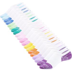imageIDEGG No Show Socks Women 10 Pairs Low Cut AntiSlid Novelty Athletic Casual Invisible Liner SocksColor F  10 Pairs  10 Colors