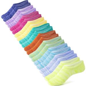 imageIDEGG No Show Socks Women 10 Pairs Low Cut AntiSlid Novelty Athletic Casual Invisible Liner SocksColor N  10 Pairs  10 Colors