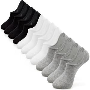 imageIDEGG No Show Socks Women ampamp Men Low Cut Ankle Short Athletic Running Casual Invisible Liner SocksA6 Pairs2 Black  2 Gray  2 White