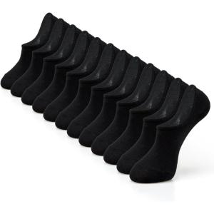 imageIDEGG No Show Socks Women ampamp Men Low Cut Ankle Short Athletic Running Casual Invisible Liner SocksD6 Pairs6 Black