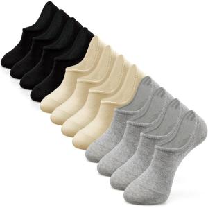imageIDEGG No Show Socks Women ampamp Men Low Cut Ankle Short Athletic Running Casual Invisible Liner SocksH6 Pairs2 Black 2 Beige 2 Gray