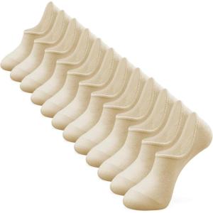 imageIDEGG No Show Socks Women ampamp Men Low Cut Ankle Short Athletic Running Casual Invisible Liner SocksH6 Pairs6 Beige