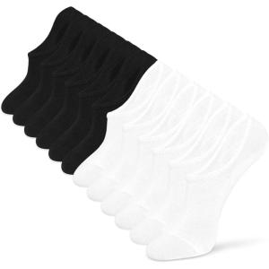 imageIDEGG No Show Socks Women ampamp Men Low Cut Ankle Short Athletic Running Casual Invisible Liner SocksN6 Pairs3 Black3 White