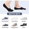 imageIDEGG No Show Socks Womens and Men Low Cut Ankle Short Antislid Athletic Running Novelty Casual Invisible Liner Socks12 Pairsstripe Style