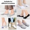 imageIDEGG No Show Socks Womens and Men Low Cut Ankle Short Antislid Athletic Running Novelty Casual Invisible Liner Socks12 Pairsstripe Style