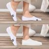 imageIDEGG No Show Socks Womens and Men Low Cut Ankle Short Antislid Athletic Running Novelty Casual Invisible Liner Socks12 Pairsstripe Style