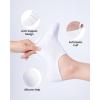 imageIDEGG No Show Socks Womens and Men Low Cut Ankle Short Antislid Athletic Running Novelty Casual Invisible Liner Socks12 White