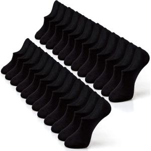 imageIDEGG No Show Socks Womens and Men Low Cut Ankle Short Antislid Athletic Running Novelty Casual Invisible Liner Socks12 Black