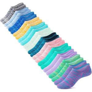 imageIDEGG No Show Socks Womens and Men Low Cut Ankle Short Antislid Athletic Running Novelty Casual Invisible Liner Socks12 Pairs Blue Style