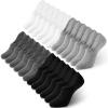 imageIDEGG No Show Socks Womens and Men Low Cut Ankle Short Antislid Athletic Running Novelty Casual Invisible Liner Socks3 Black3 White3 Gray3 Dark Gray